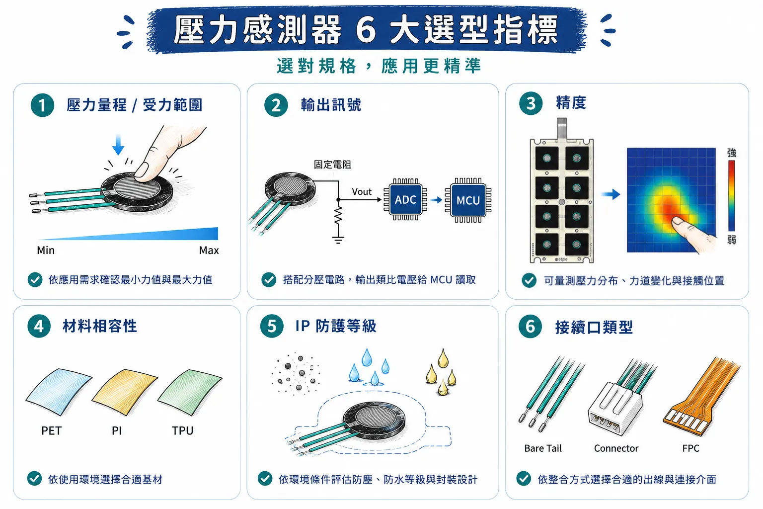 壓力感測器6 大指標