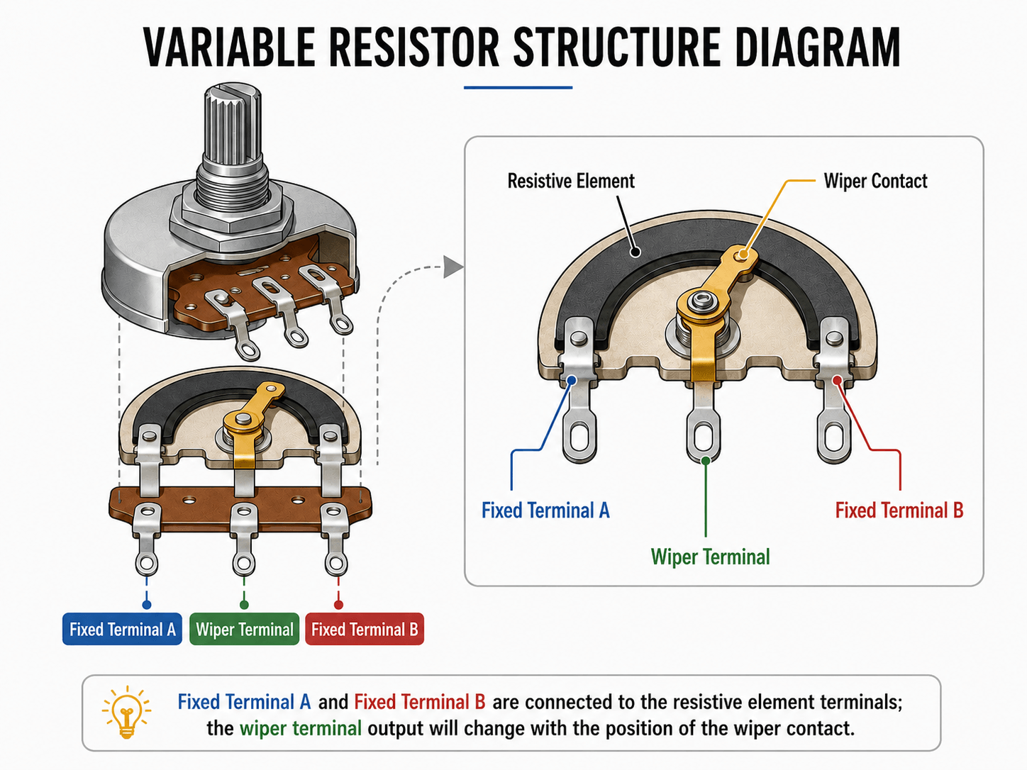 Variable Resistor Structure Diagram