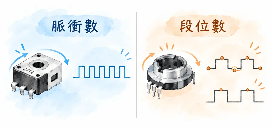 脈衝數與段落數差別